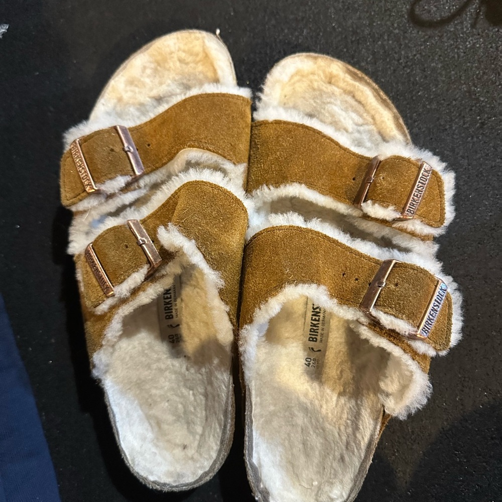 Birkenstock shearling Arizona’s suede size 40